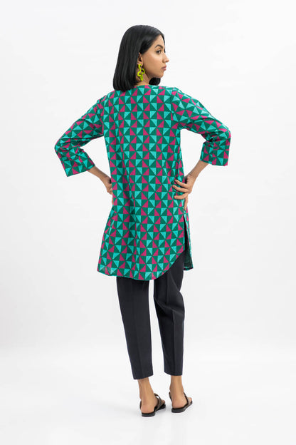 Printed Khaddar Shirt
