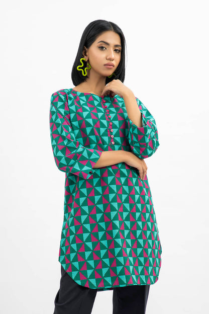 Printed Khaddar Shirt