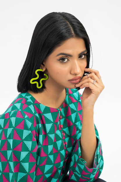 Printed Khaddar Shirt