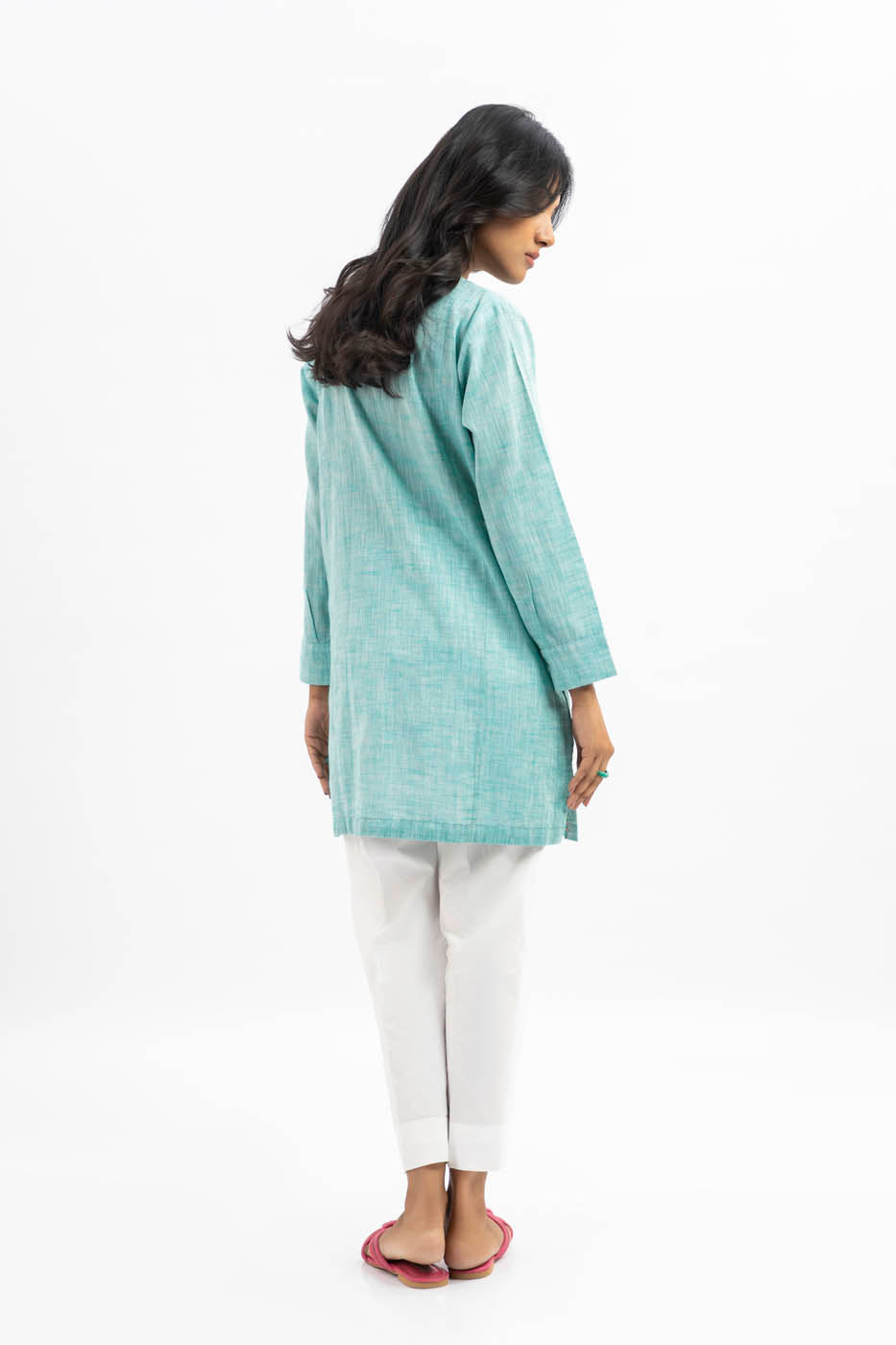 Dyed Embroidered Yarn Shirt