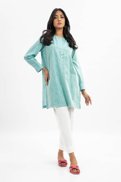Dyed Embroidered Yarn Shirt