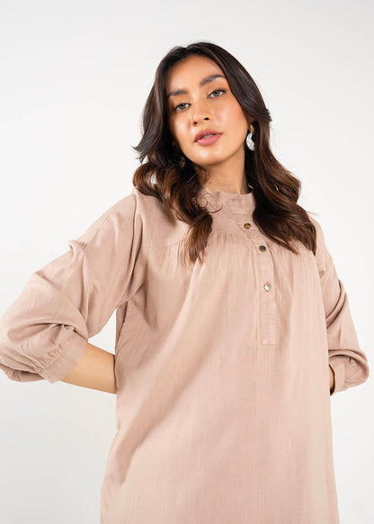 Dyed Slub Lycra Shirt