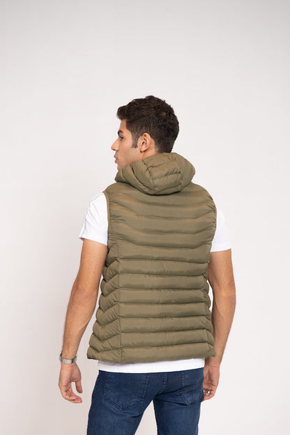 BTW - HOODED PADDED GILET