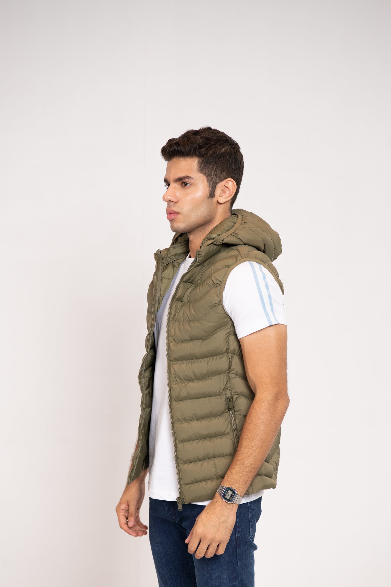 BTW - HOODED PADDED GILET