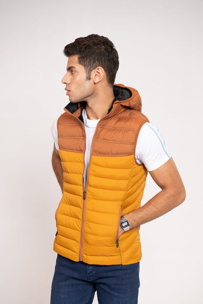 BTW - COLOR BLOCK PUFFER GILET