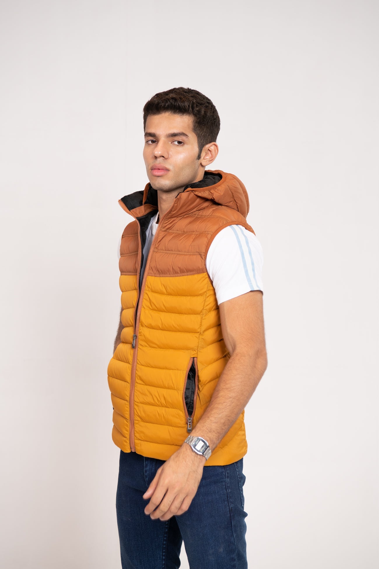 BTW - COLOR BLOCK PUFFER GILET