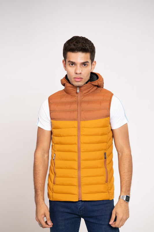 BTW - COLOR BLOCK PUFFER GILET