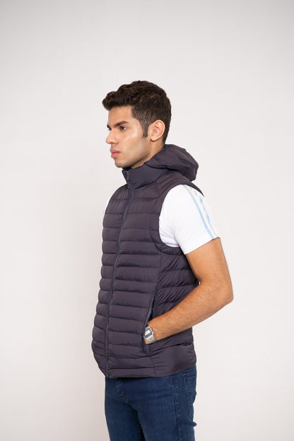 BTW - HOODED PUFFER GILET