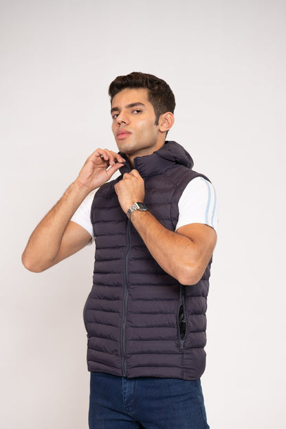 BTW - HOODED PUFFER GILET