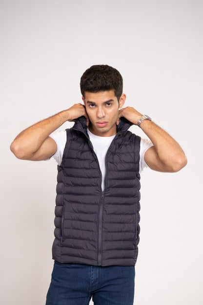 BTW - HOODED PUFFER GILET