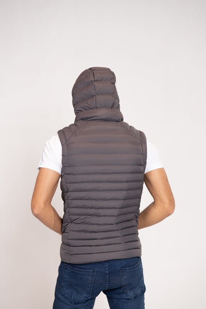 BTW - HOODED PUFFER GILET