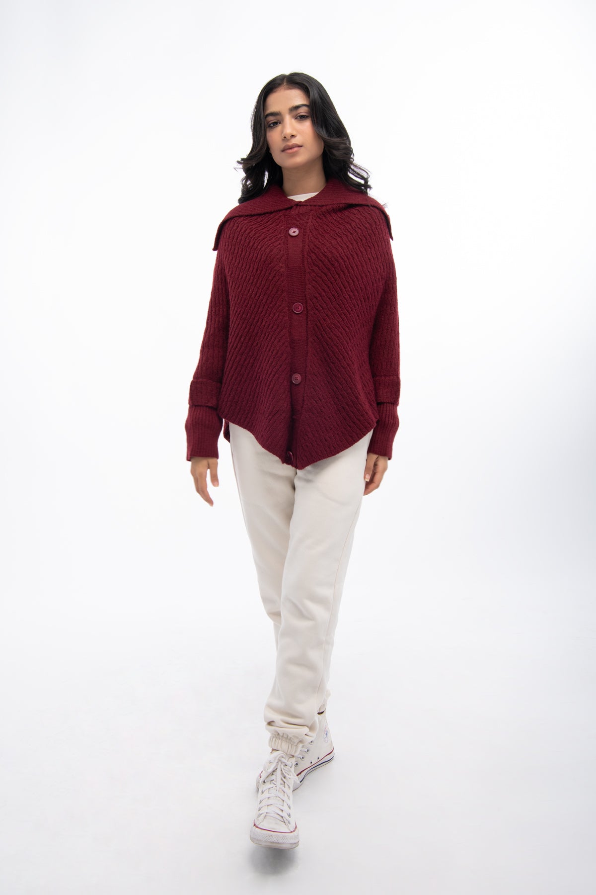 BTW - WIDE COLLAR SWEATER