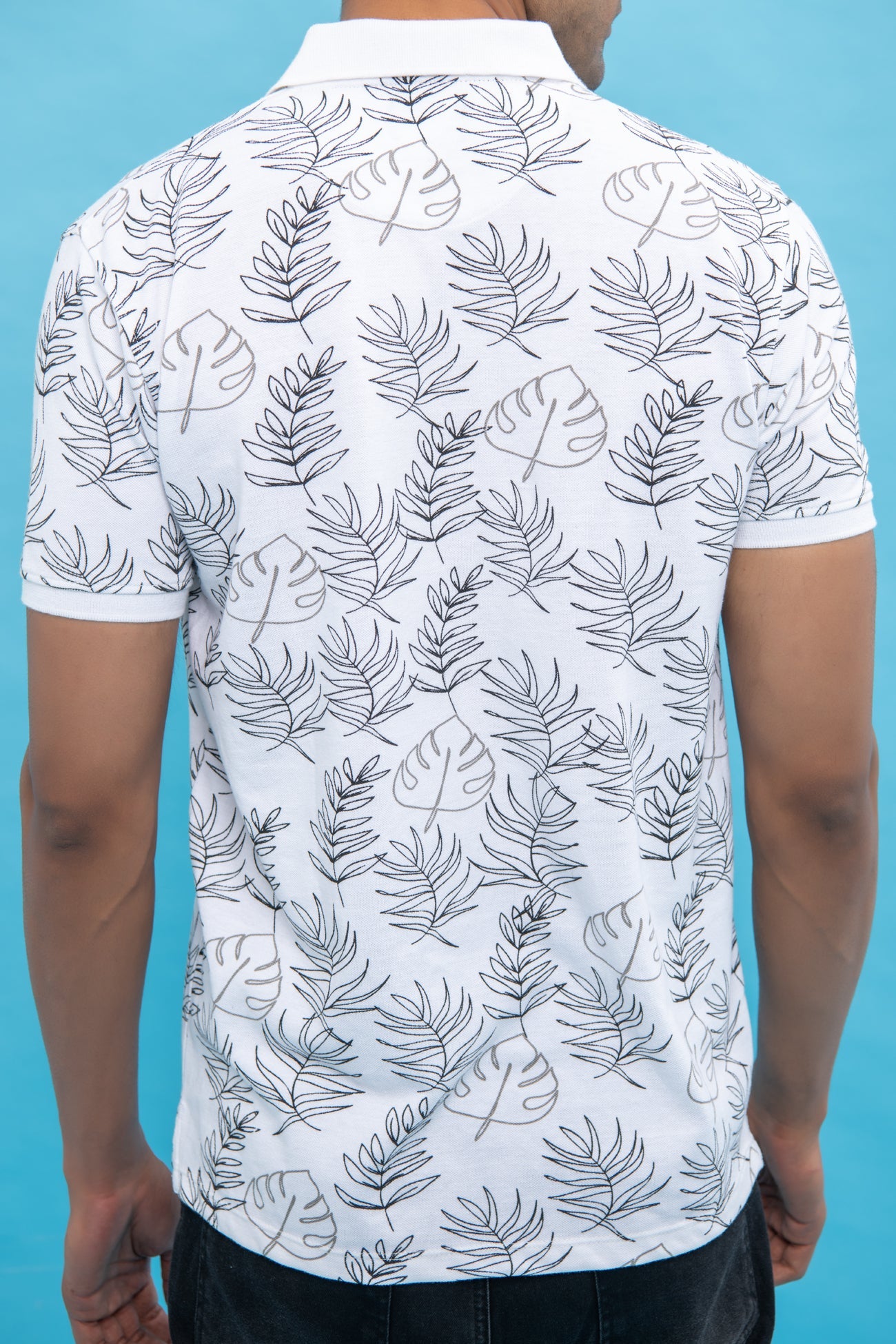 BTW - SLIM FIT PATTERNED POLO SHIRT