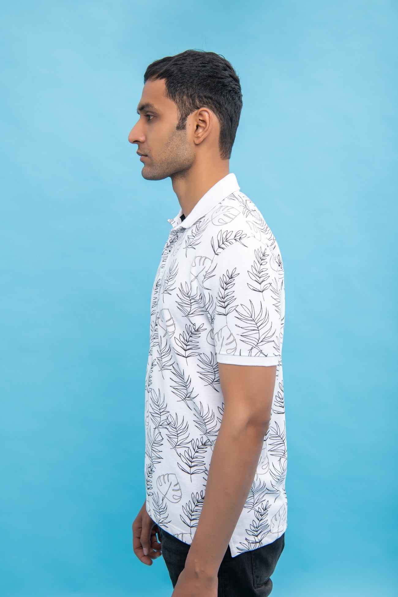 BTW - SLIM FIT PATTERNED POLO SHIRT