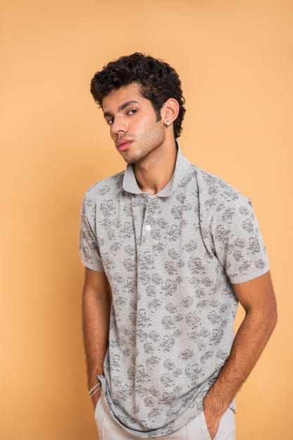 BTW - TROPICAL PATTERN POLO