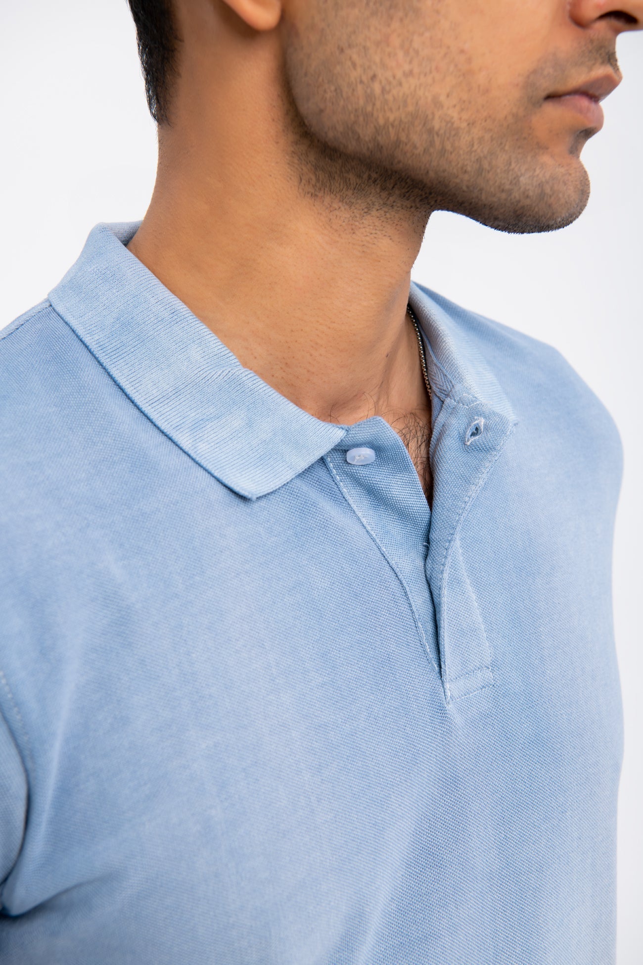 BTW - CONTRAST DIP DYED POLO SHIRT