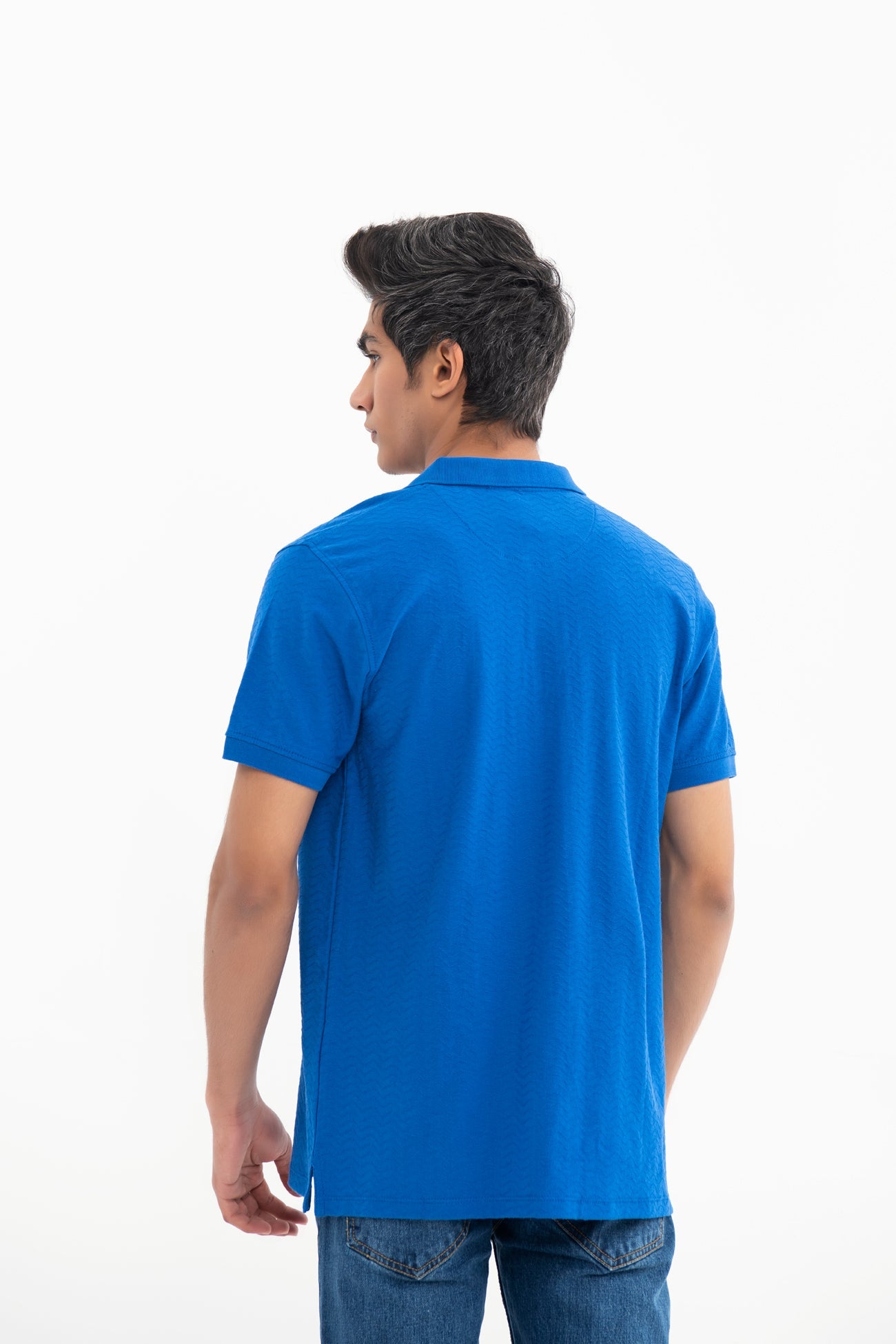 BTW - TEXTURED COTTON POLO SHIRT