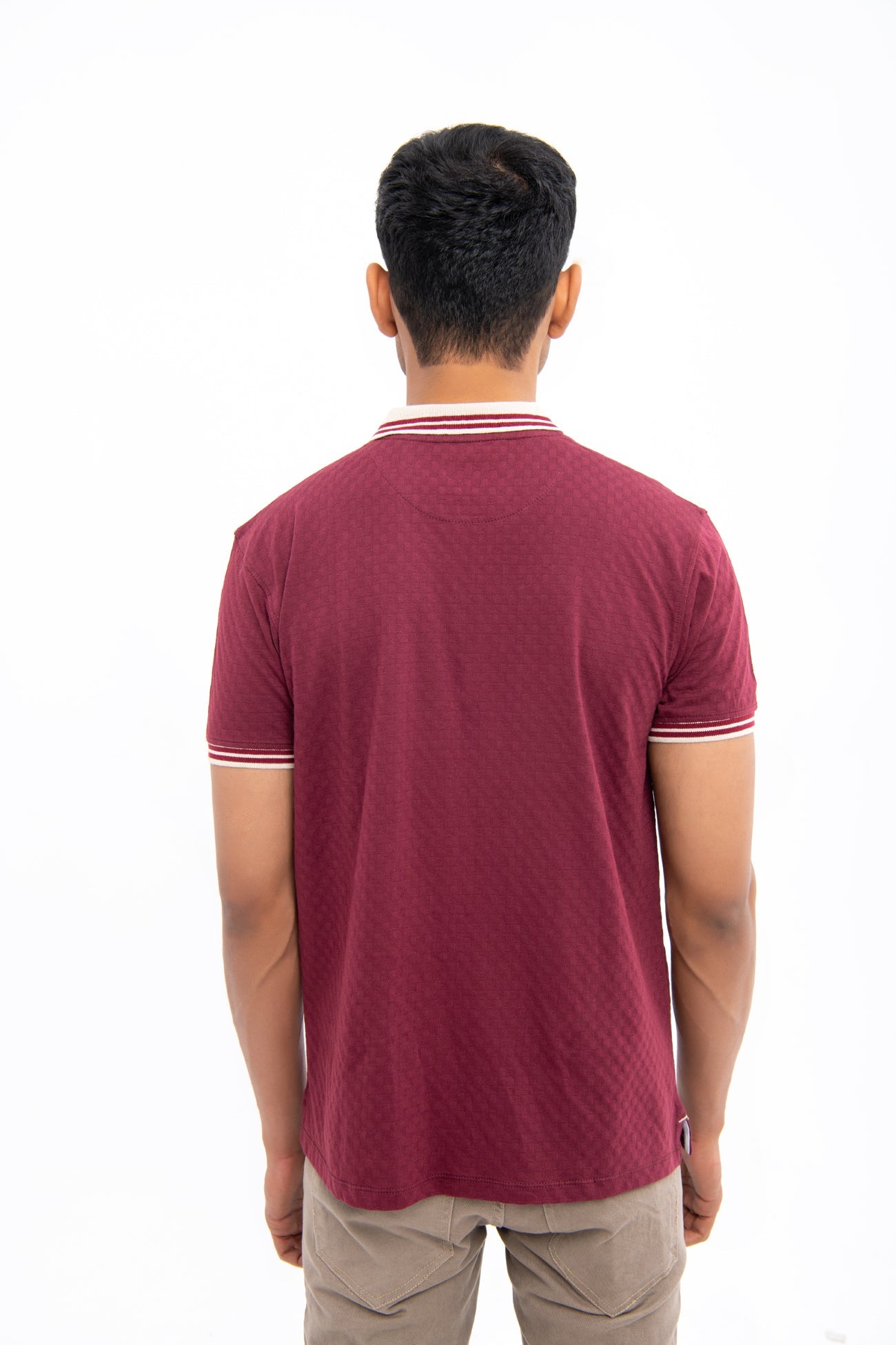 BTW - SLIM FIT HALF-ZIP POLO SHIRT