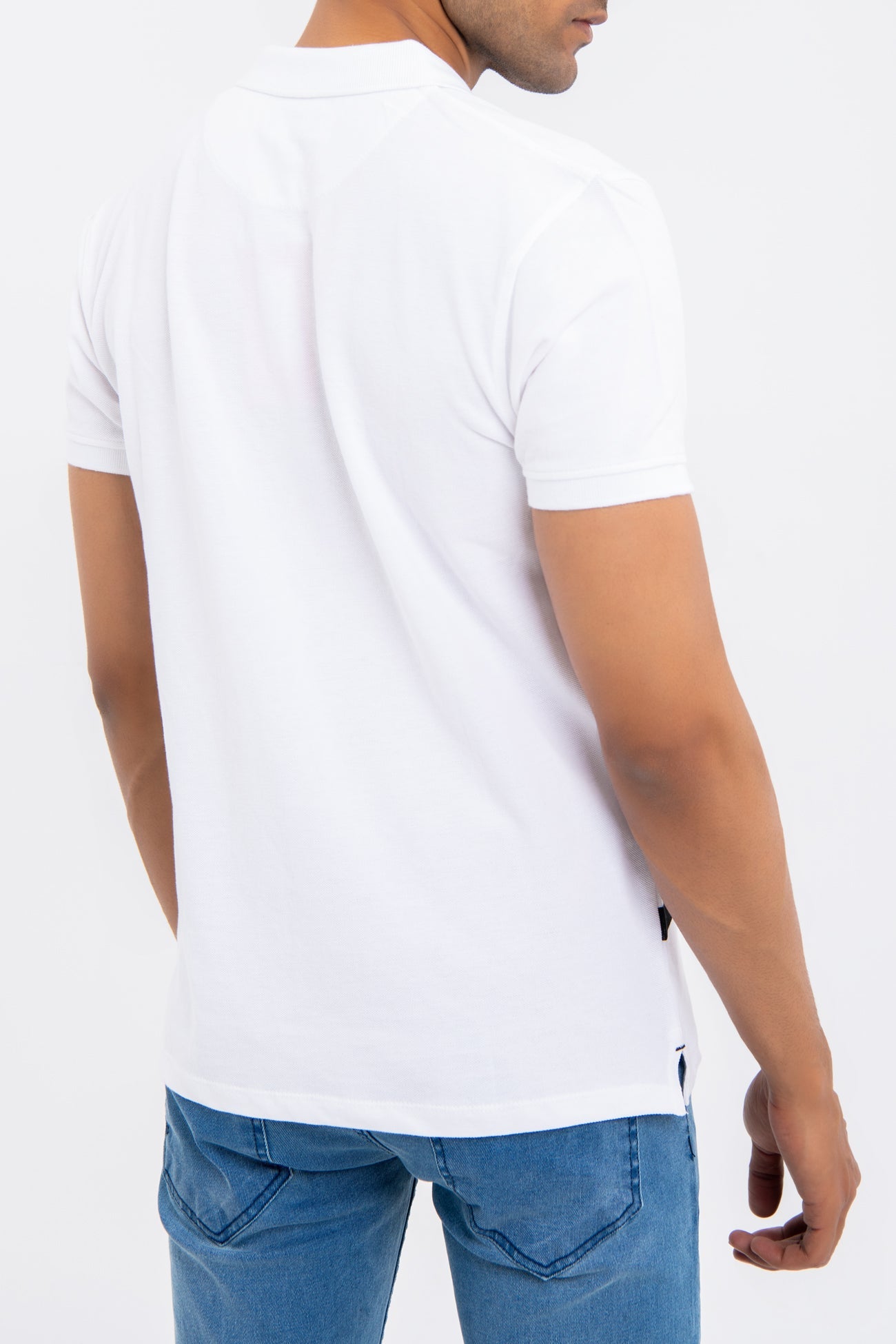 BTW - RELAXED FIT PRINTED COTTON POLO SHIRT