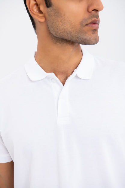 BTW - RELAXED FIT PRINTED COTTON POLO SHIRT