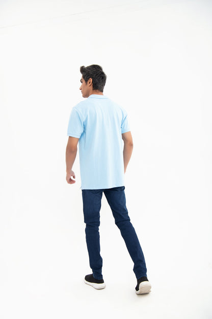 BTW - V NECK REGULAR FIT COTTON POLO SHIRT