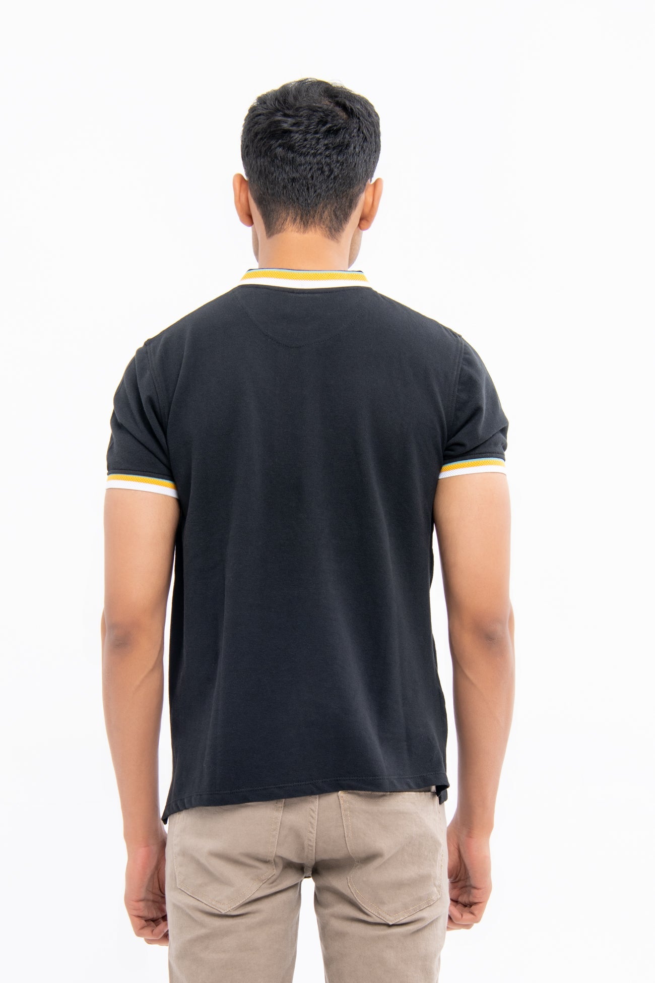 BTW - CONTRAST SHORT SLEEVE POLO SHIRT