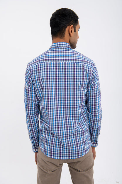 BTW - SLIM FIT CHECKERED SHIRT