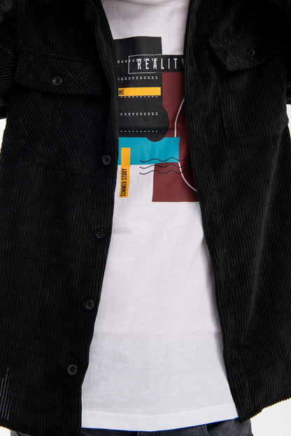 BTW - REGULAR FIT TEXTURED