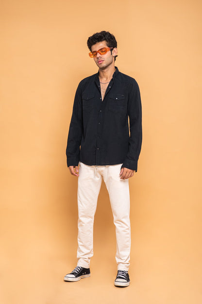 BTW - PATCH POCKET BUTTON DOWN SHIRT