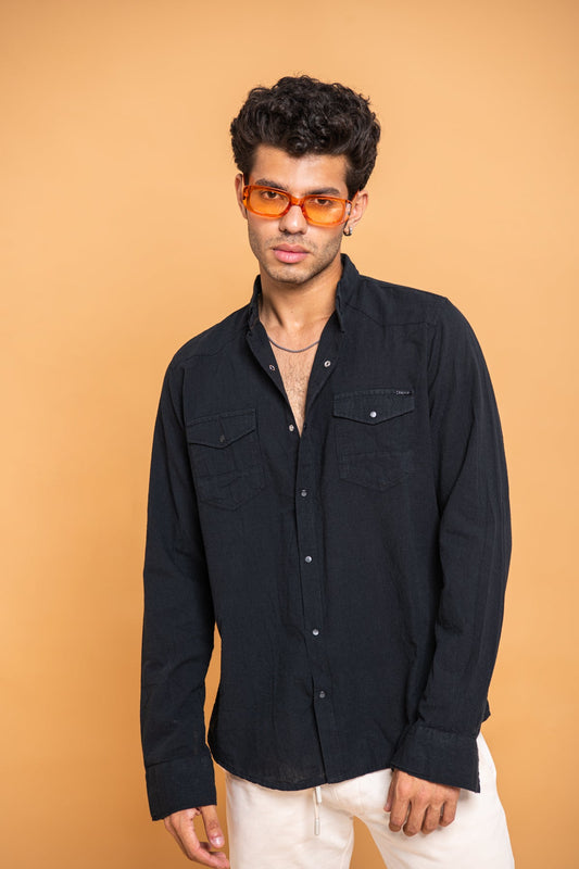 BTW - PATCH POCKET BUTTON DOWN SHIRT