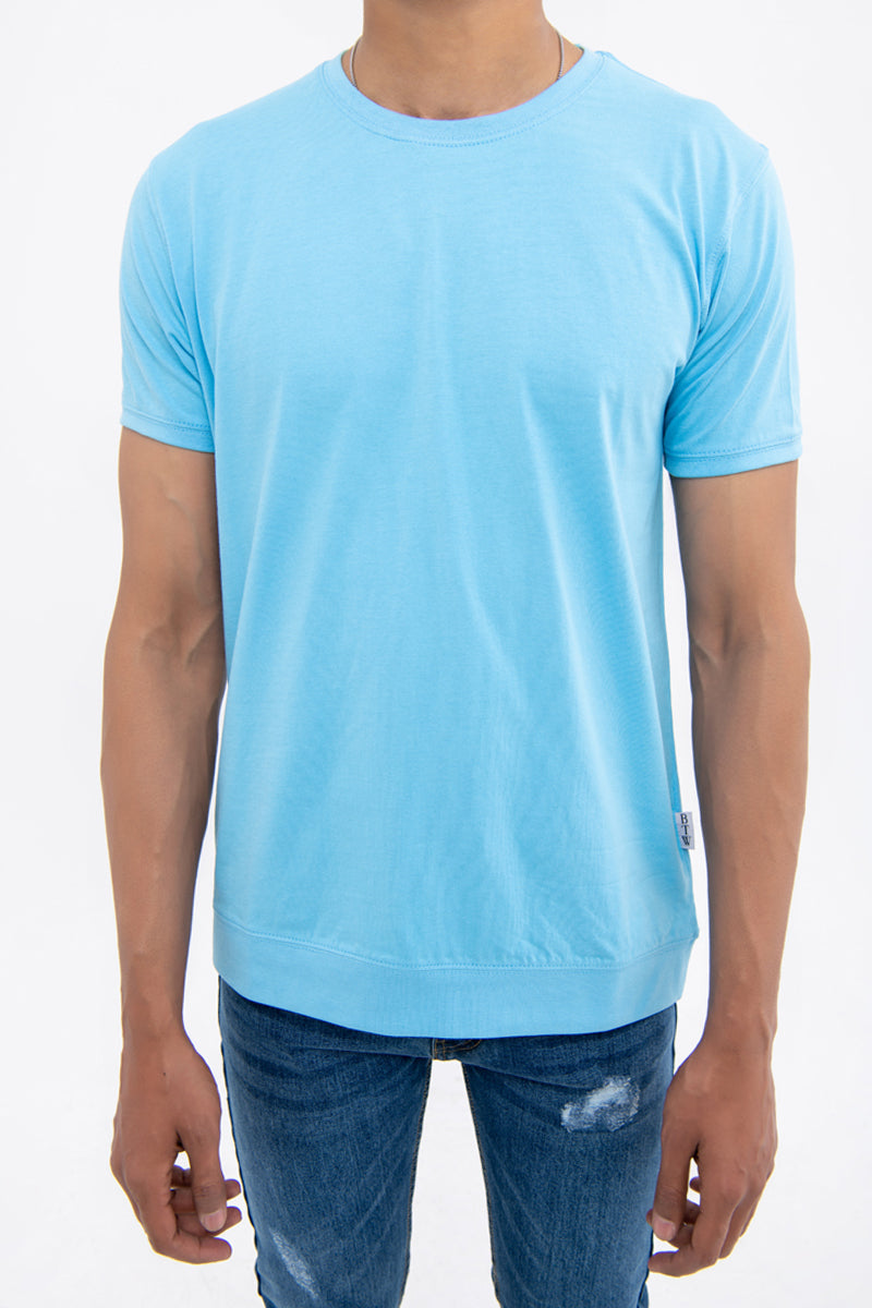 BTW - RELAXED FIT T-SHIRT WITH RIBBED HEM