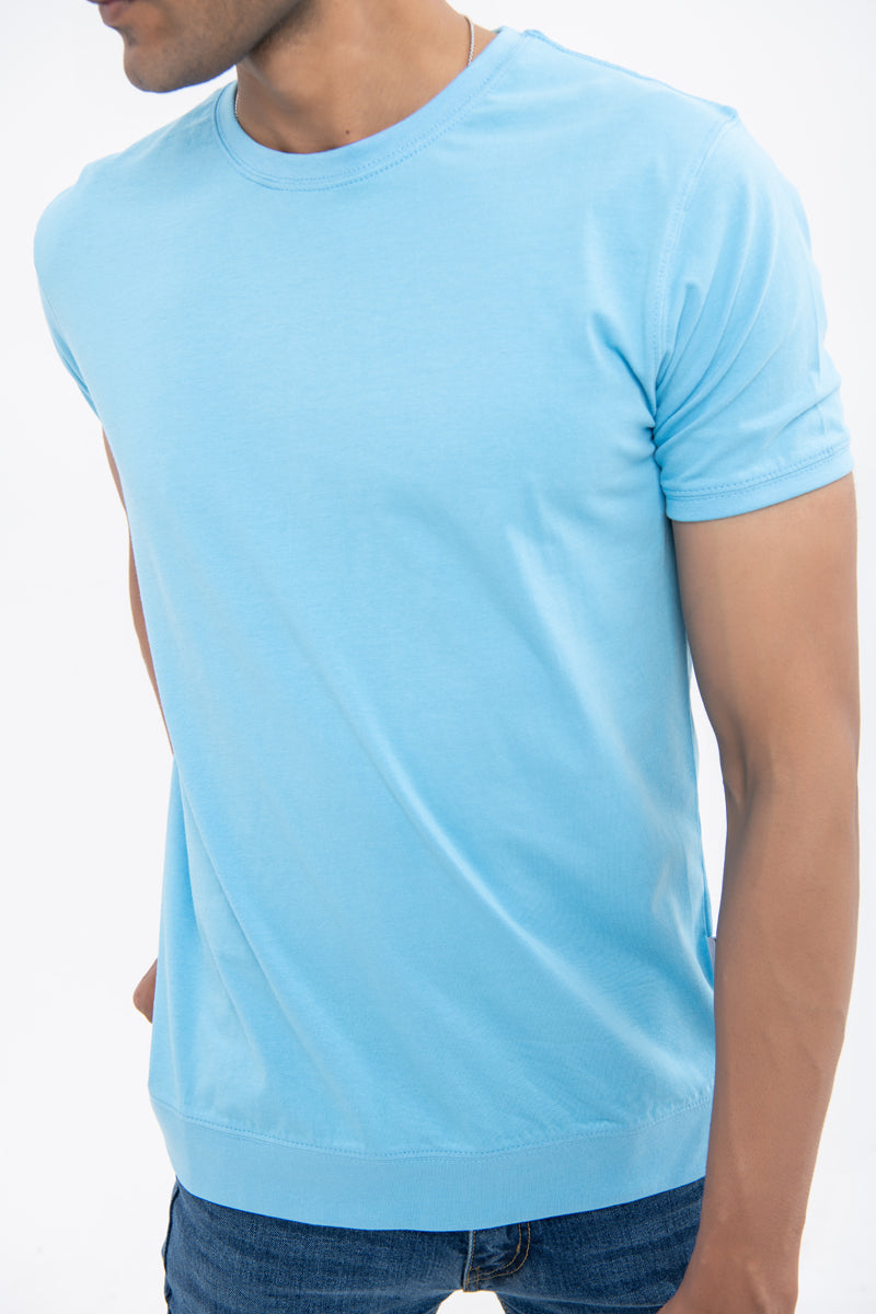 BTW - RELAXED FIT T-SHIRT WITH RIBBED HEM