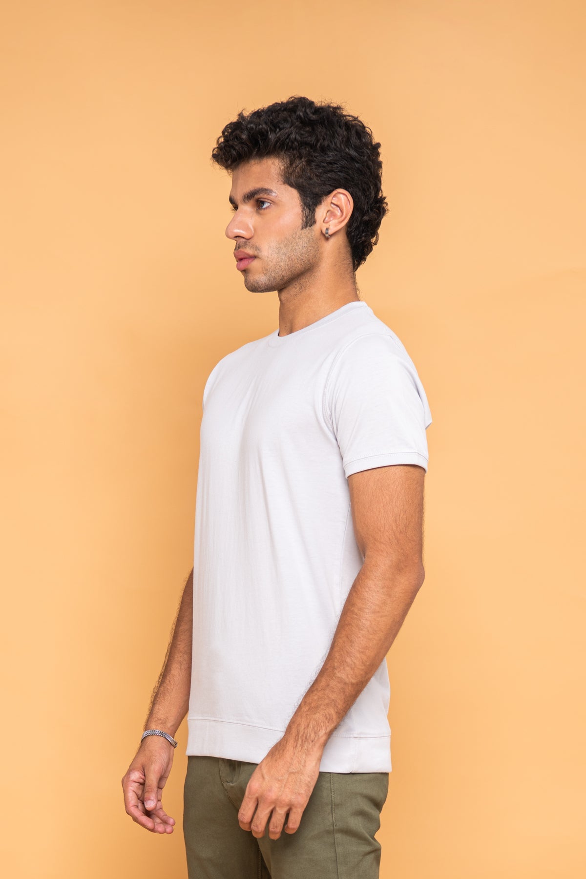 BTW - RELAXED FIT T-SHIRT WITH RIBBED HEM