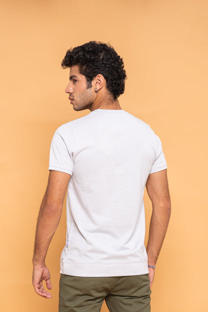 BTW - RELAXED FIT T-SHIRT WITH RIBBED HEM