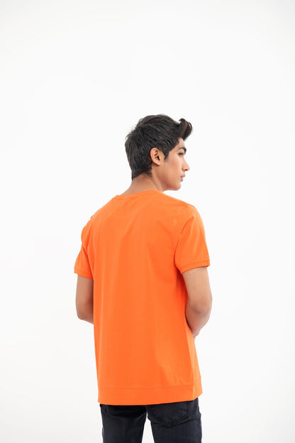 BTW - RELAXED FIT T-SHIRT WITH RIBBED HEM