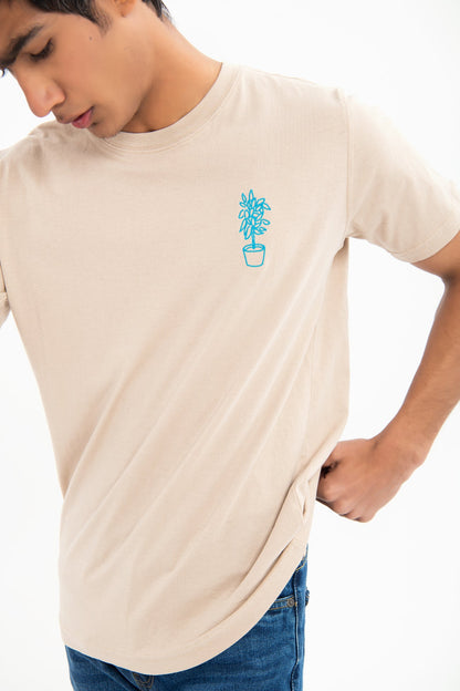 BTW - OVERSIZED EMBROIDERED T-SHIRT
