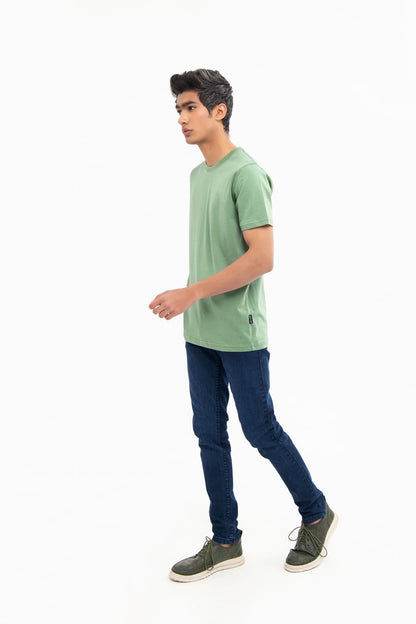 BTW - DROP SHOULDER CREW NECK T-SHIRT