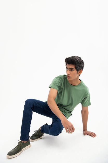 BTW - DROP SHOULDER CREW NECK T-SHIRT