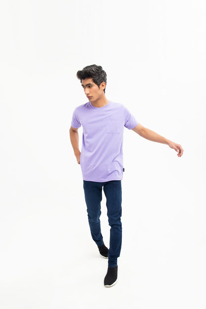 BTW - CREW NECK T-SHIRT WITH PATCH POCKET