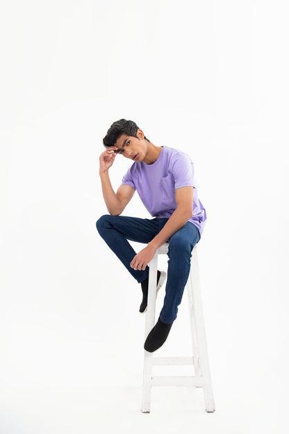 BTW - CREW NECK T-SHIRT WITH PATCH POCKET