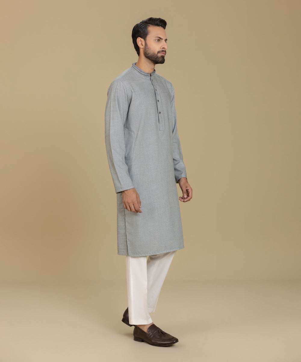 Sapphire - Embroidered Wash & Wear Kurta