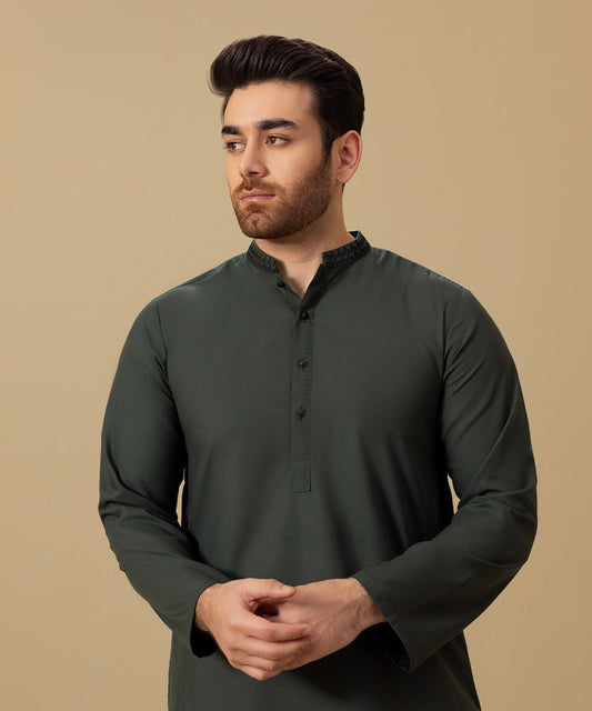 Sapphire - Embroidered Wash & Wear Kurta