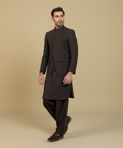 Sapphire - Embroidered Luxury Wool Prince Coat
