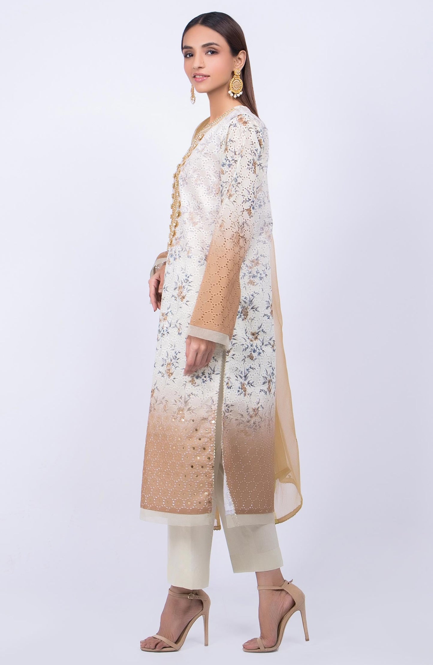 Orient - Unstitched 3 Piece Festive Embroidered Suit