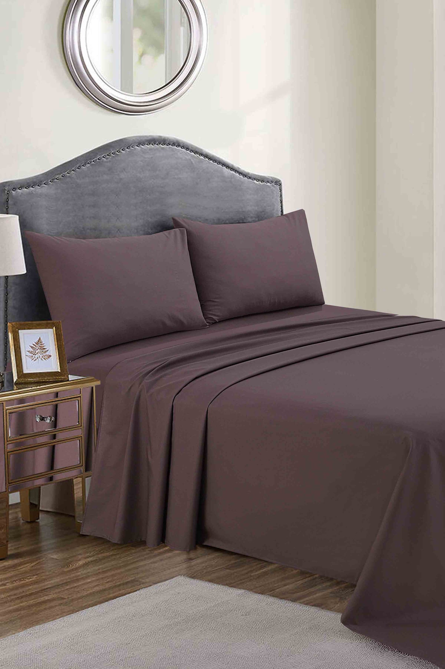 Nishat Linen - Magenta Dyed Sheet Set