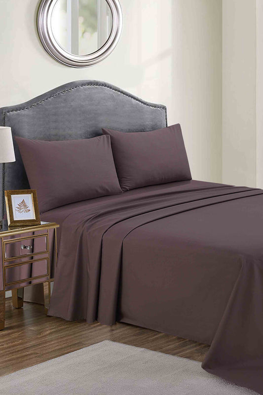Nishat Linen - Magenta Dyed Sheet Set
