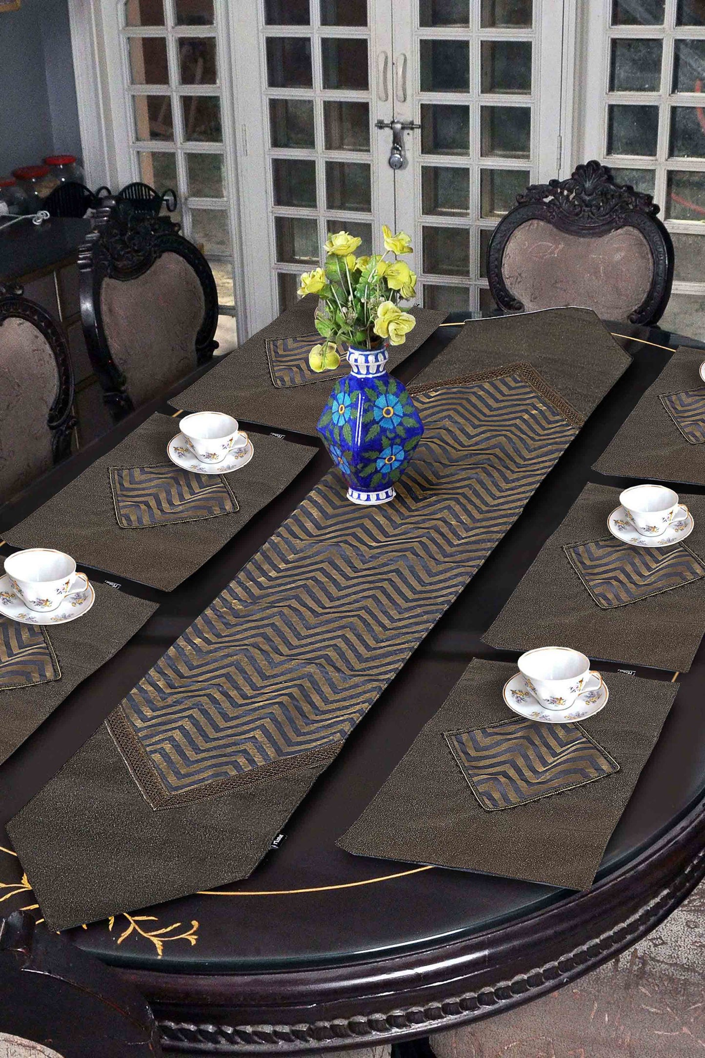 Nishat Linen - Margrita Table Runner Set - 5 Piece
