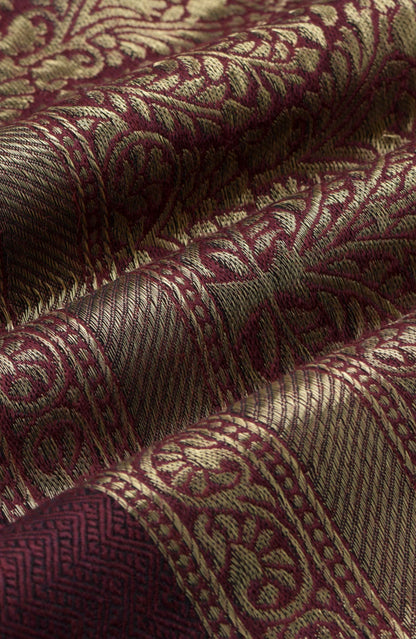 Seran - Maroon Gold - Shawl