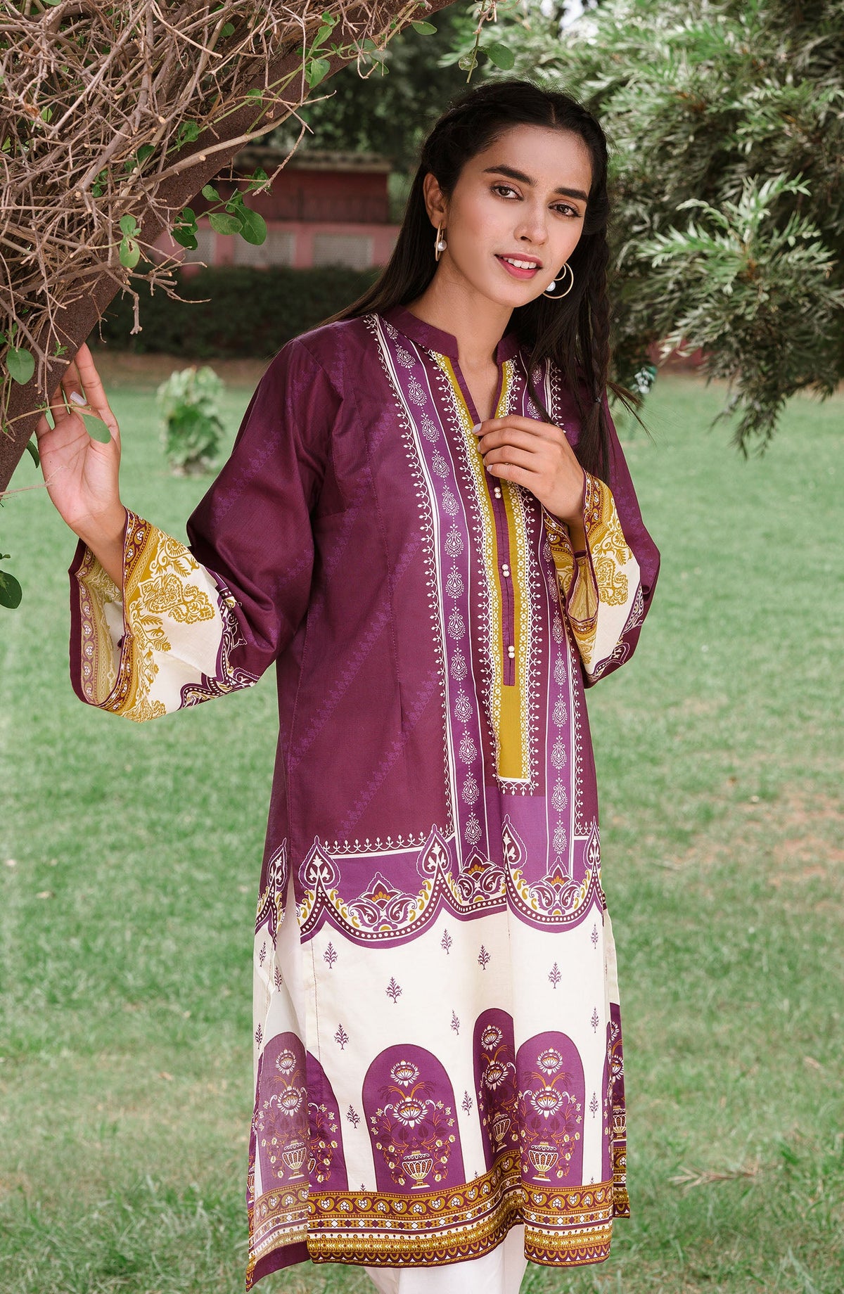 Orient - Unstitched 1 Piece Printed Lawn Shirt