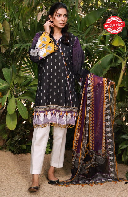 Orient - Unstitched 2 Piece Printed Lawn Shirt and Chiffon Dupatta
